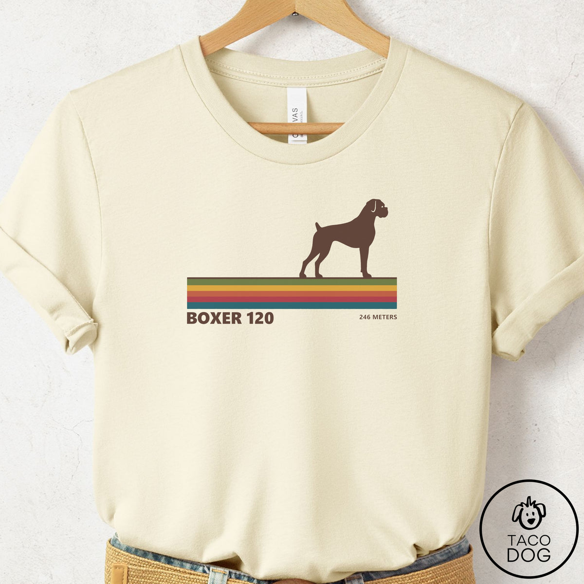 Boxer VHS T-Shirt Natural Taco-Dog