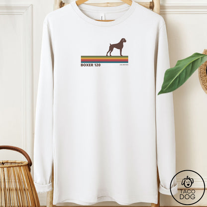 Boxer VHS Long Sleeve Tee White Taco-Dog