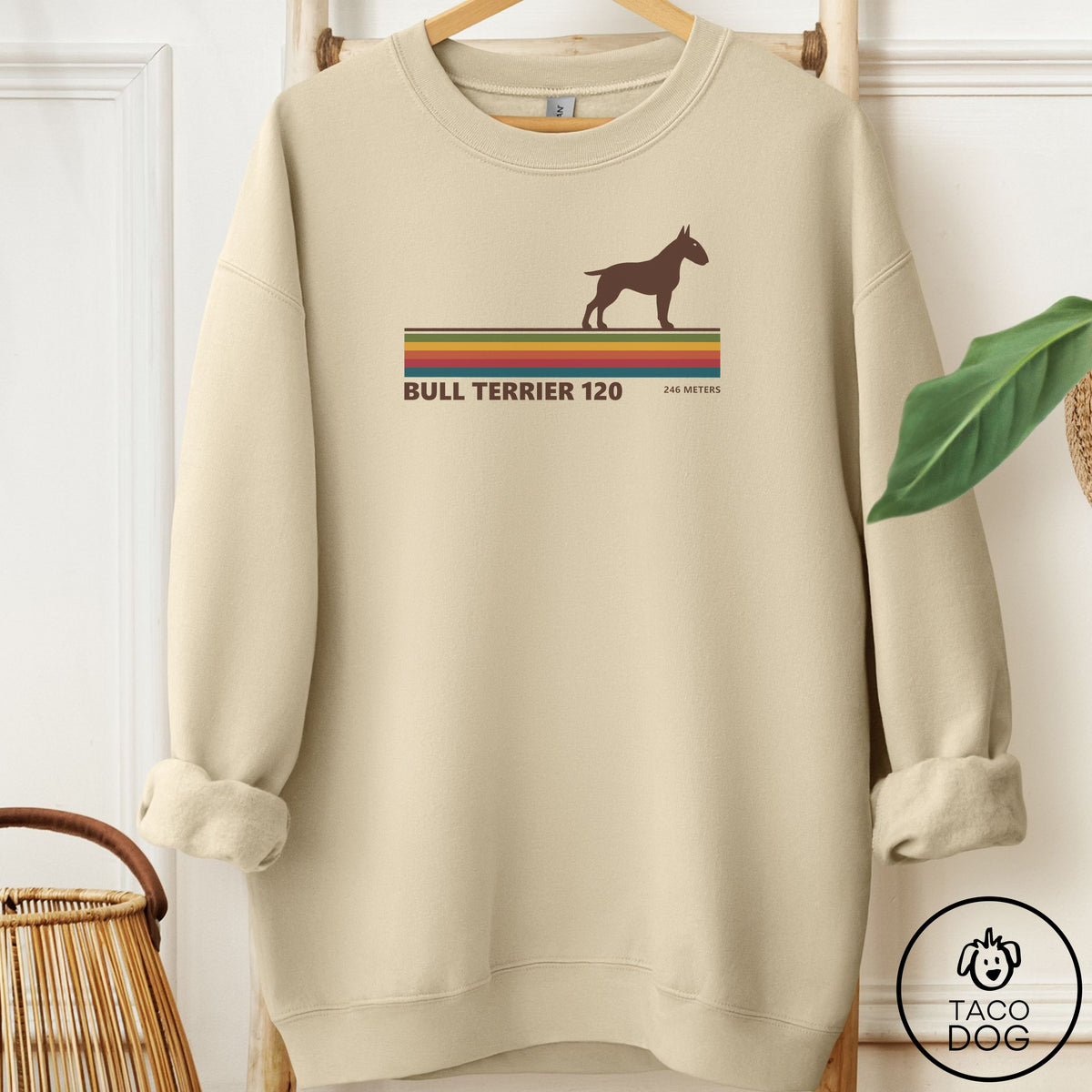 Bull Terrier VHS Sweatshirt Sand Taco-Dog