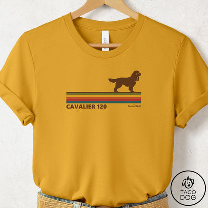 Cavalier King Charles Spaniel VHS T-Shirt Mustard Taco-Dog