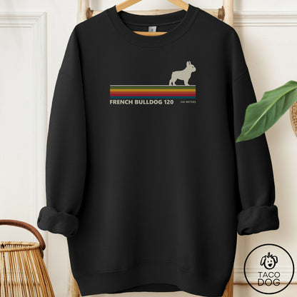 French Bulldog Frenchie VHS Sweatshirt Black Taco-Dog