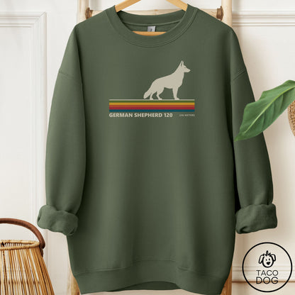 German Shepherd VHS Sweatshirt Military Green Taco-Dog