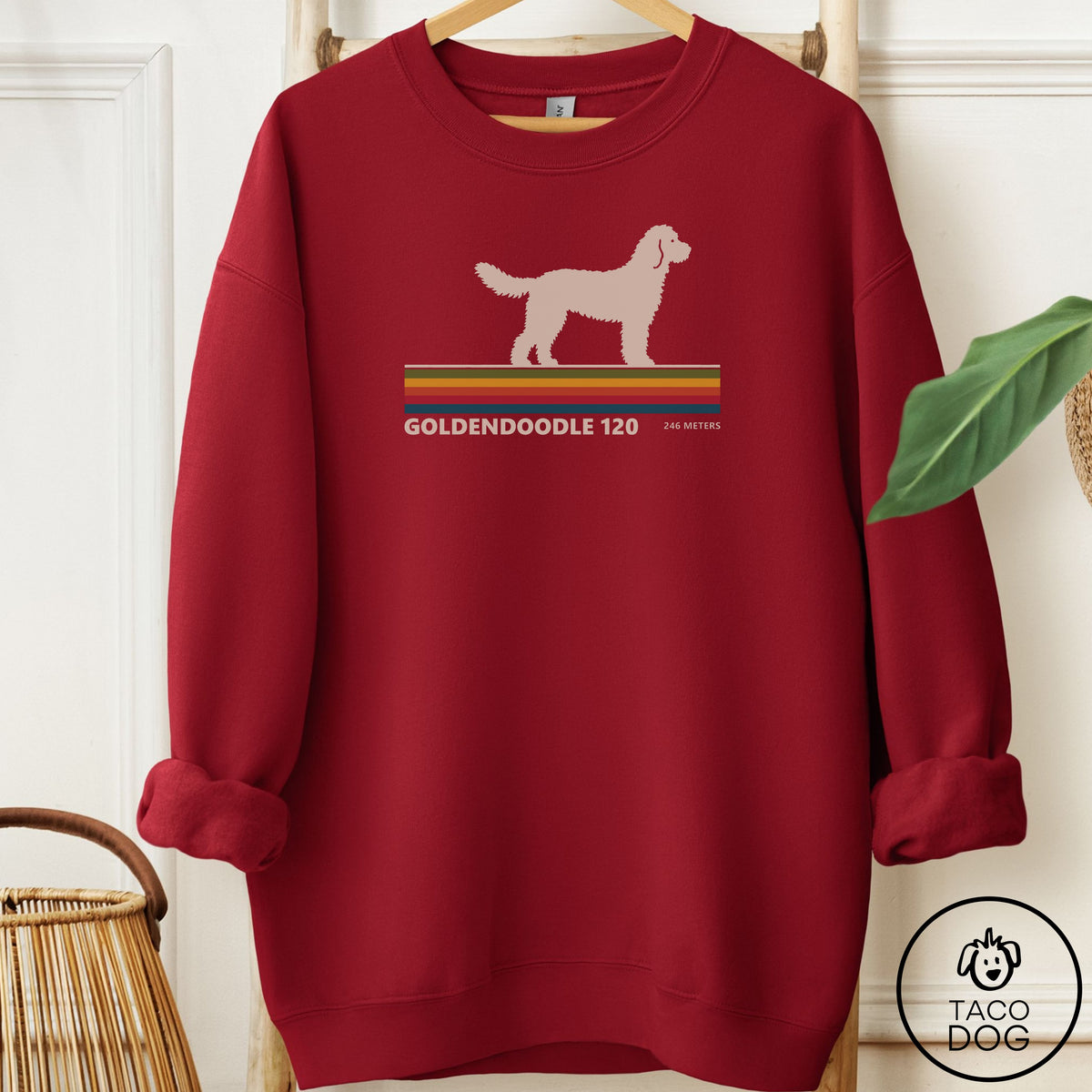 Doodle VHS Sweatshirt Garnet Taco-Dog