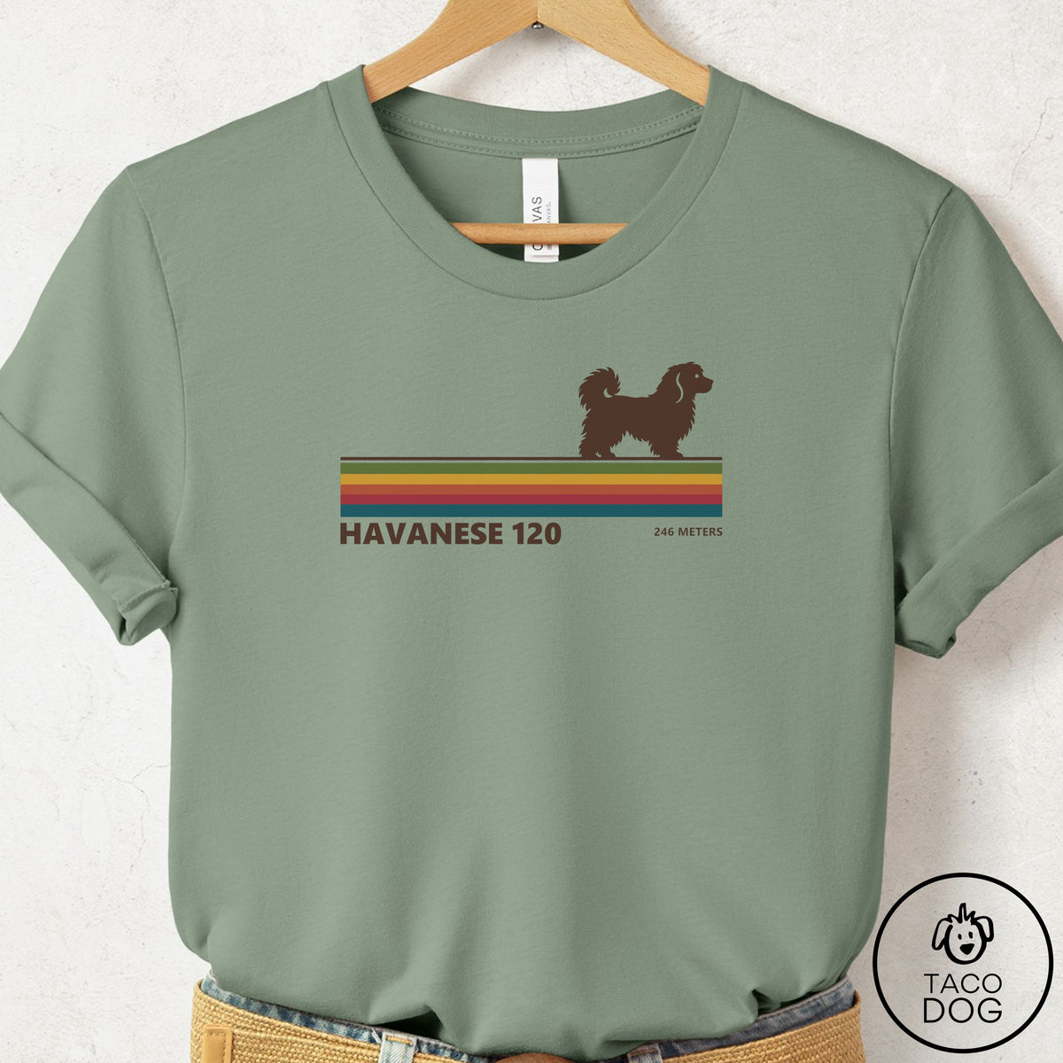 Havanese VHS T-Shirt Sage Taco-Dog