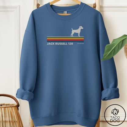 Jack Russell VHS Sweatshirt Indigo Blue Taco-Dog