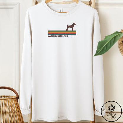 Jack Russell VHS Long Sleeve Tee White Taco-Dog