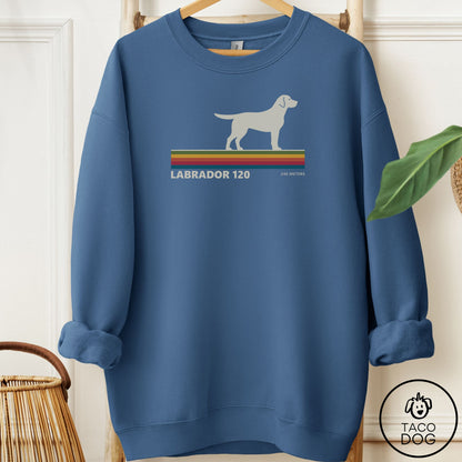 Labrador Retriever VHS Sweatshirt Indigo Blue Taco-Dog
