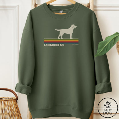 Labrador Retriever VHS Sweatshirt Military Green Taco-Dog