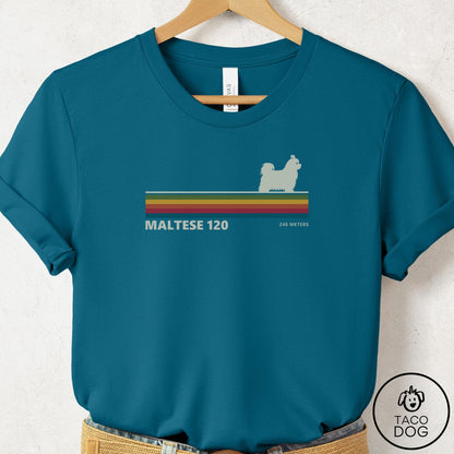 Maltese VHS T-Shirt Deep Teal Taco-Dog
