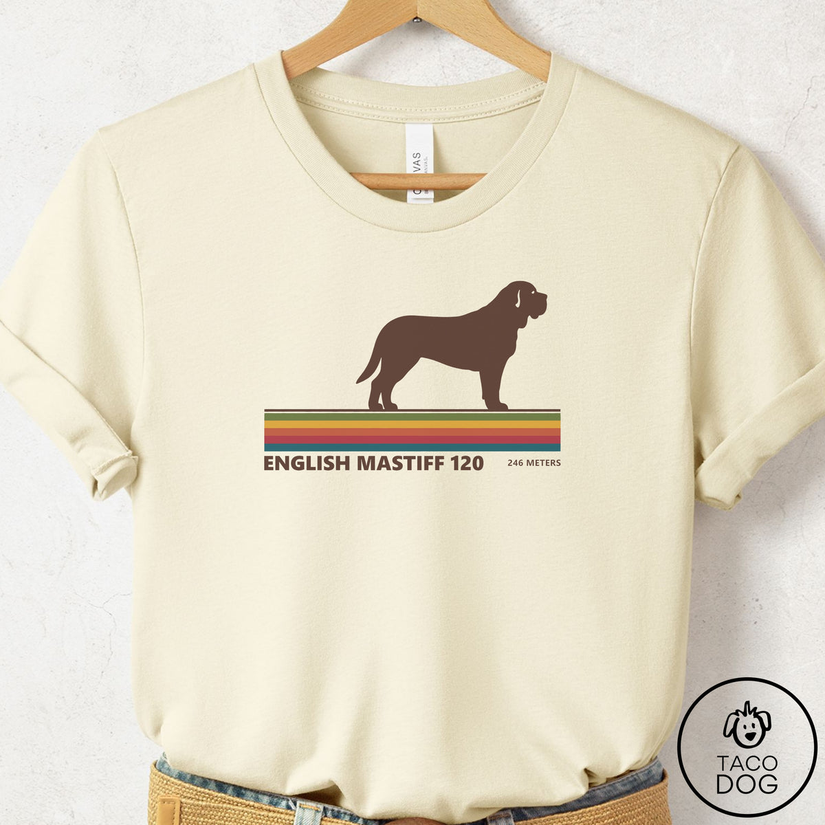 Mastiff VHS T-Shirt Natural Taco-Dog