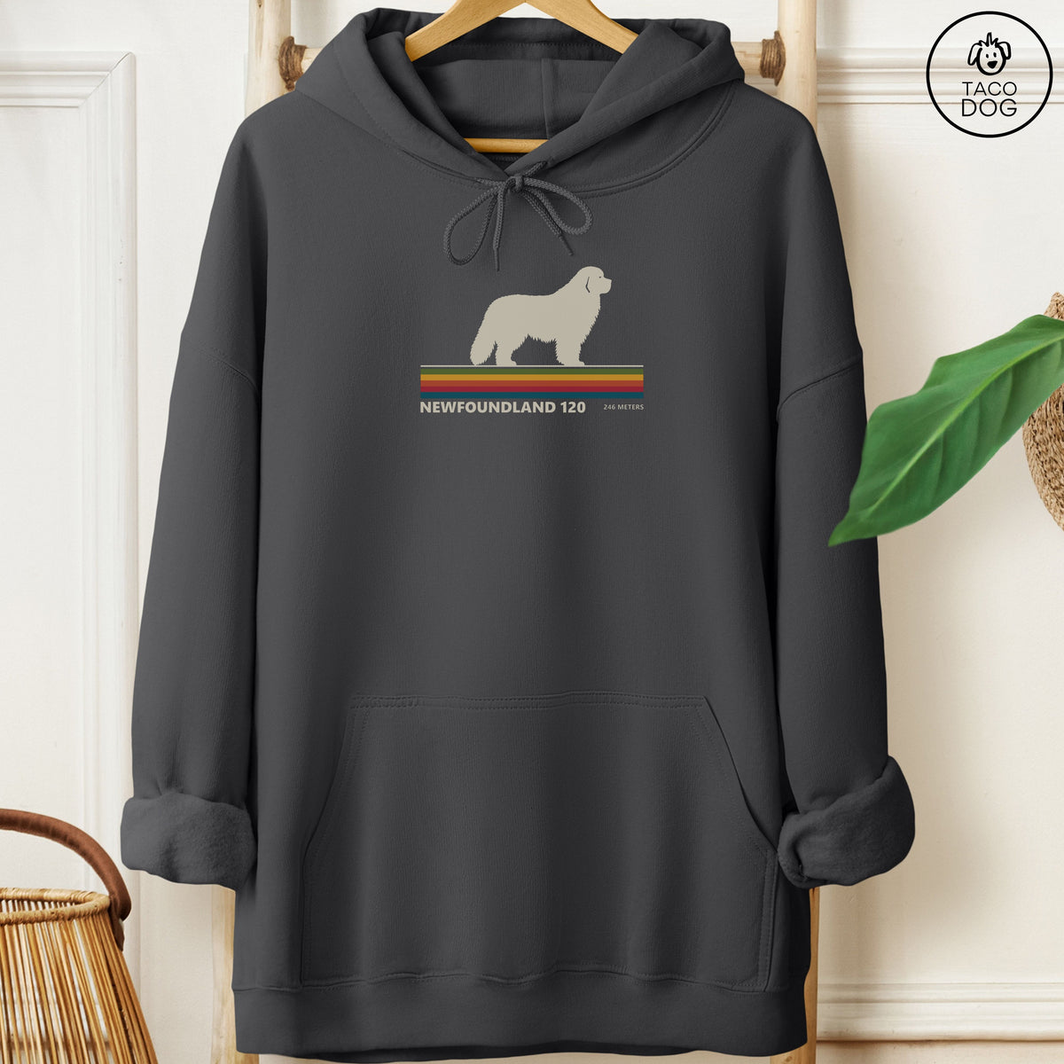 Newfoundland VHS Hoodie Charcoal Taco-Dog