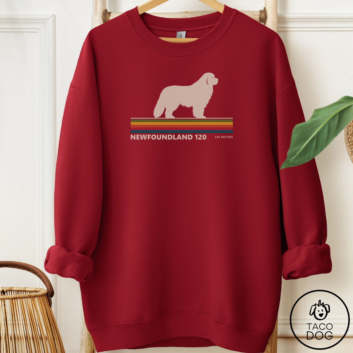Newfoundland VHS Sweatshirt Garnet Taco-Dog