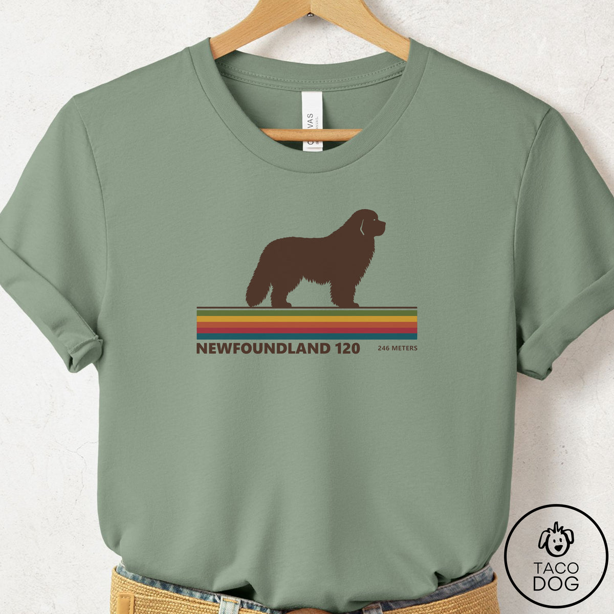 Newfoundland VHS T-Shirt Sage Taco-Dog