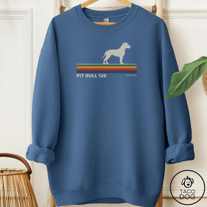 Pitbull VHS Sweatshirt Indigo Blue Taco-Dog
