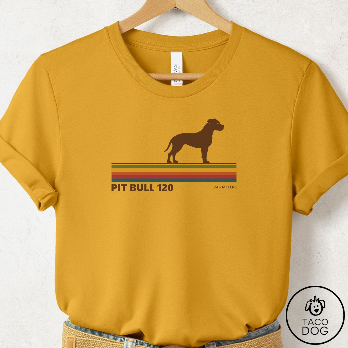 Pitbull VHS T-Shirt Mustard Taco-Dog