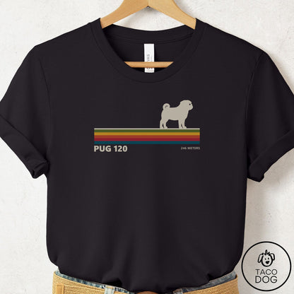 Pug VHS T-Shirt Black Taco-Dog