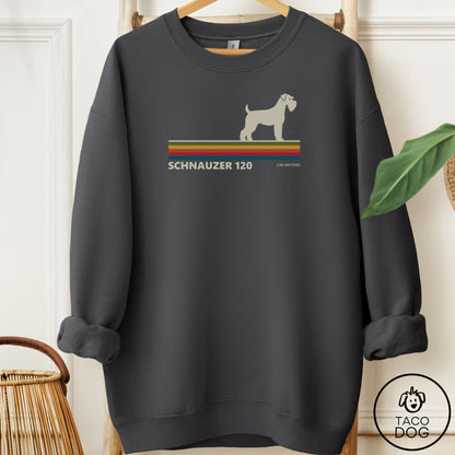 Schnauzer VHS Sweatshirt Charcoal Taco-Dog