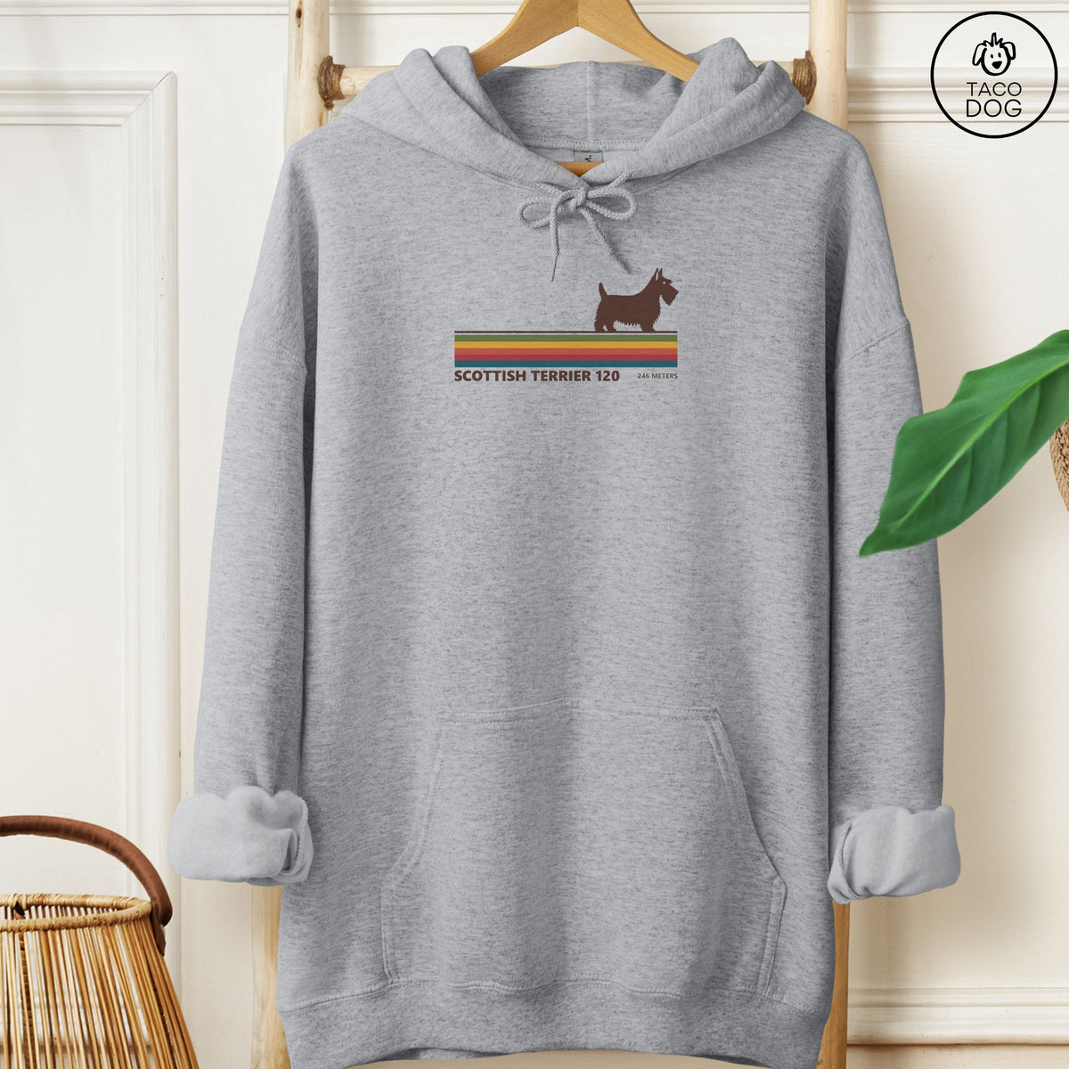 Scottie VHS Hoodie Graphite Heather Taco-Dog