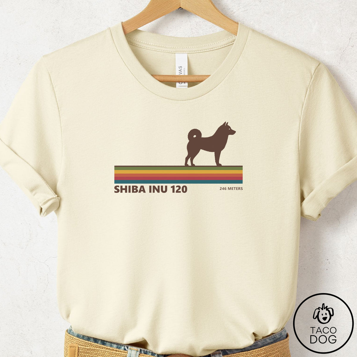 Shiba Inu VHS T-Shirt Natural Taco-Dog