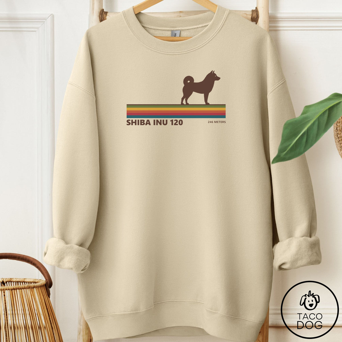 Shiba Inu VHS Sweatshirt Sand Taco-Dog