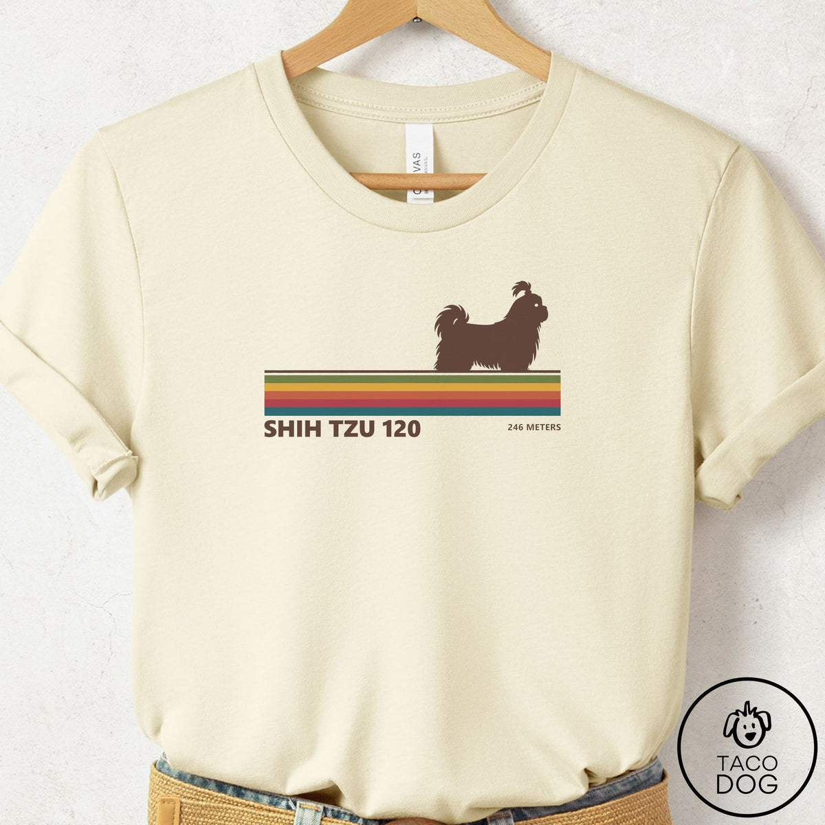 Shih Tzu VHS T-Shirt Natural Taco-Dog