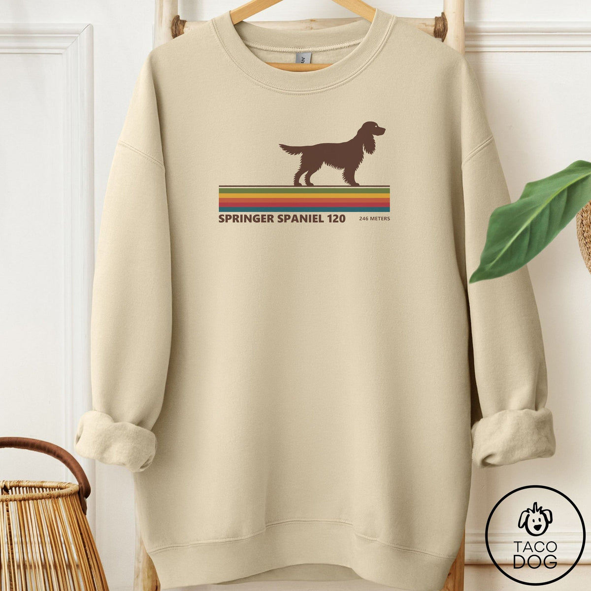 Springer Spaniel VHS Sweatshirt Sand Taco-Dog
