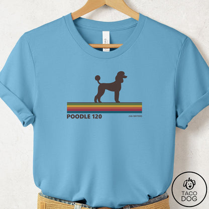 Poodle VHS T-Shirt Ocean Blue Taco-Dog