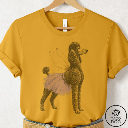 Poodle Vintage Fairy T-Shirt Mustard Taco-Dog