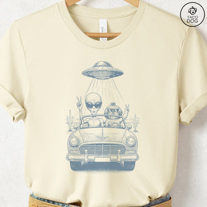 Shih Tzu Vintage UFO T-Shirt Natural S Taco-Dog