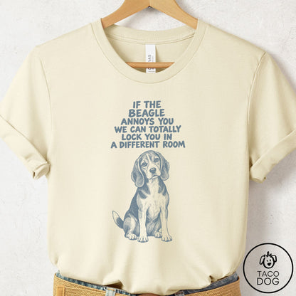 Beagle Annoys You T-Shirt Natural Taco-Dog
