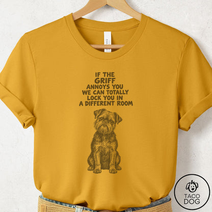 Brussels Griffon Annoys You T-Shirt Mustard Taco-Dog