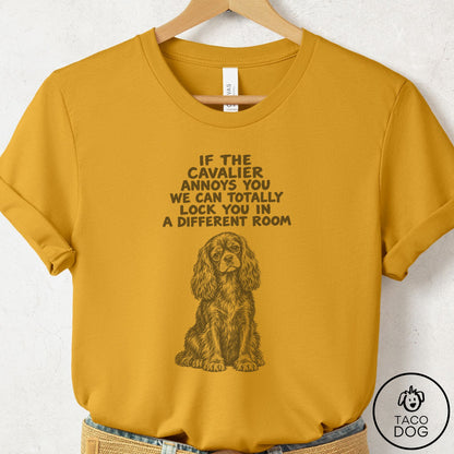 Cavalier King Charles Spaniel Annoys You T-Shirt Mustard Taco-Dog