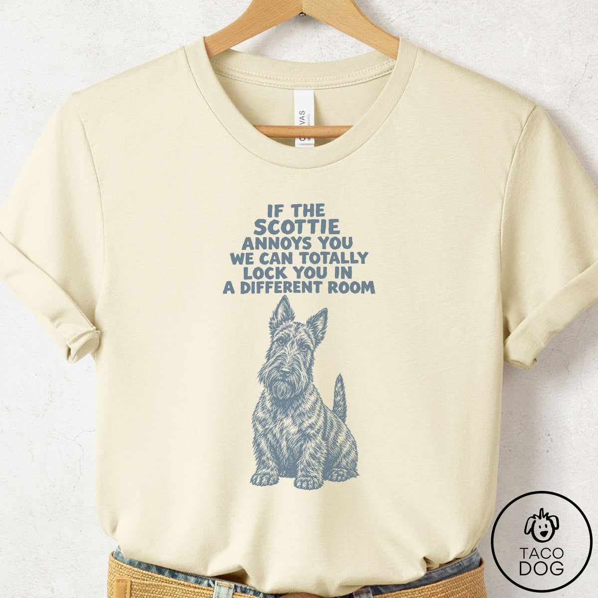 Scottie Annoys You T-Shirt Natural Taco-Dog