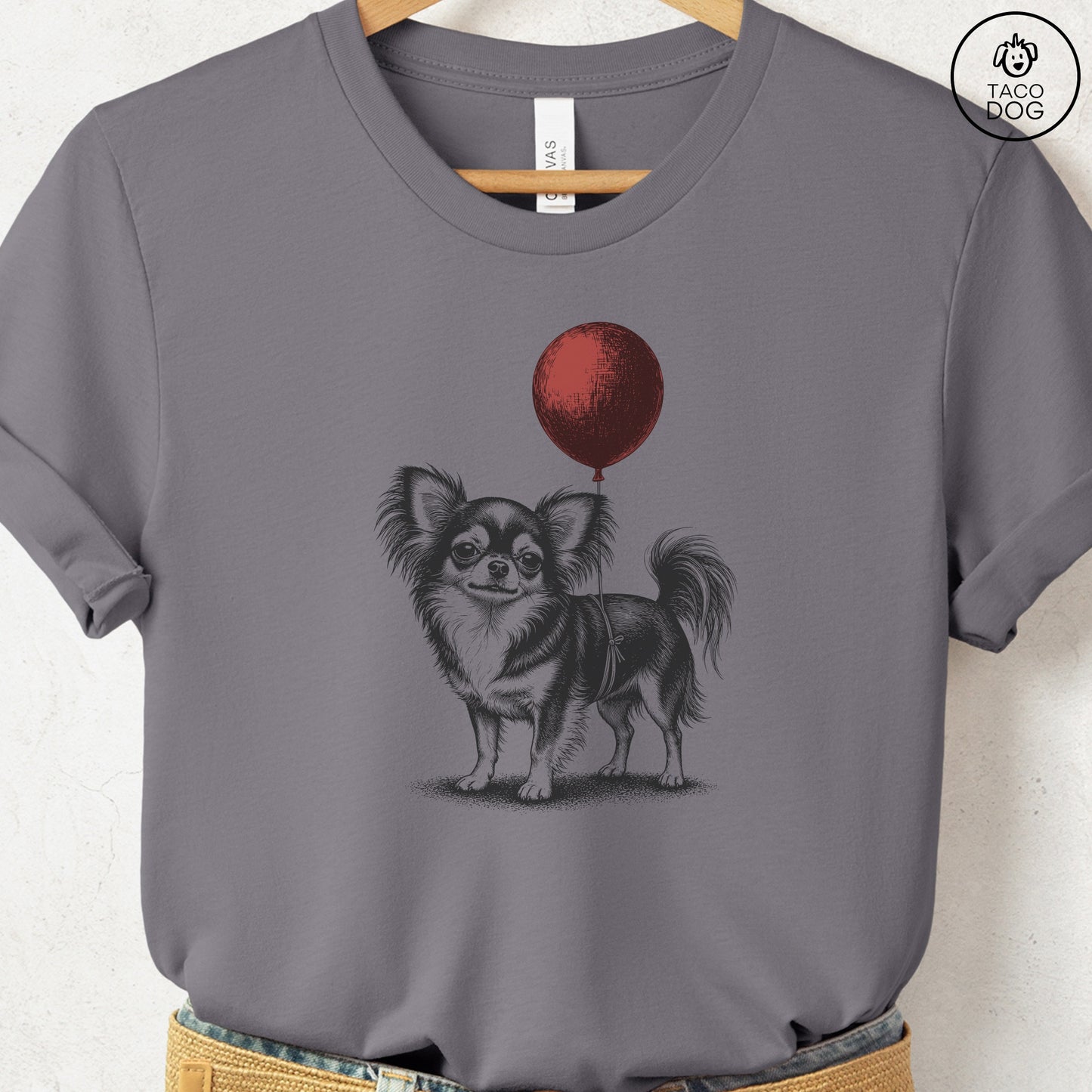 Chihuahua Balloon T-Shirt Storm S Taco-Dog