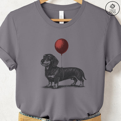 Dachshund Balloon T-Shirt Storm S Taco-Dog