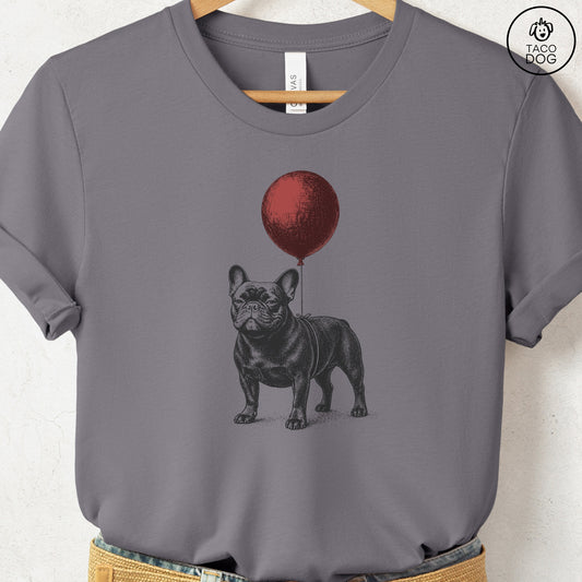 French Bulldog Frenchie Balloon T-Shirt Storm S Taco-Dog