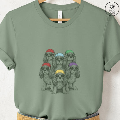 Cavalier King Charles Spaniels Bathing Beauties T-Shirt Taco-Dog