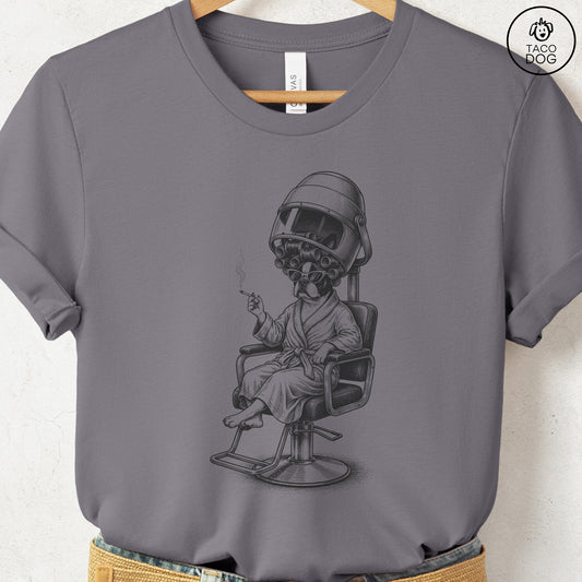 Boston Terrier Beauty Shop T-Shirt Storm S