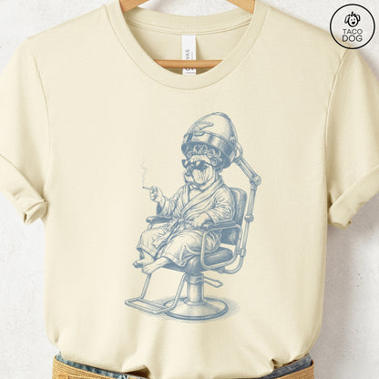 English Bulldog Beauty Shop T-Shirt Natural S Taco-Dog
