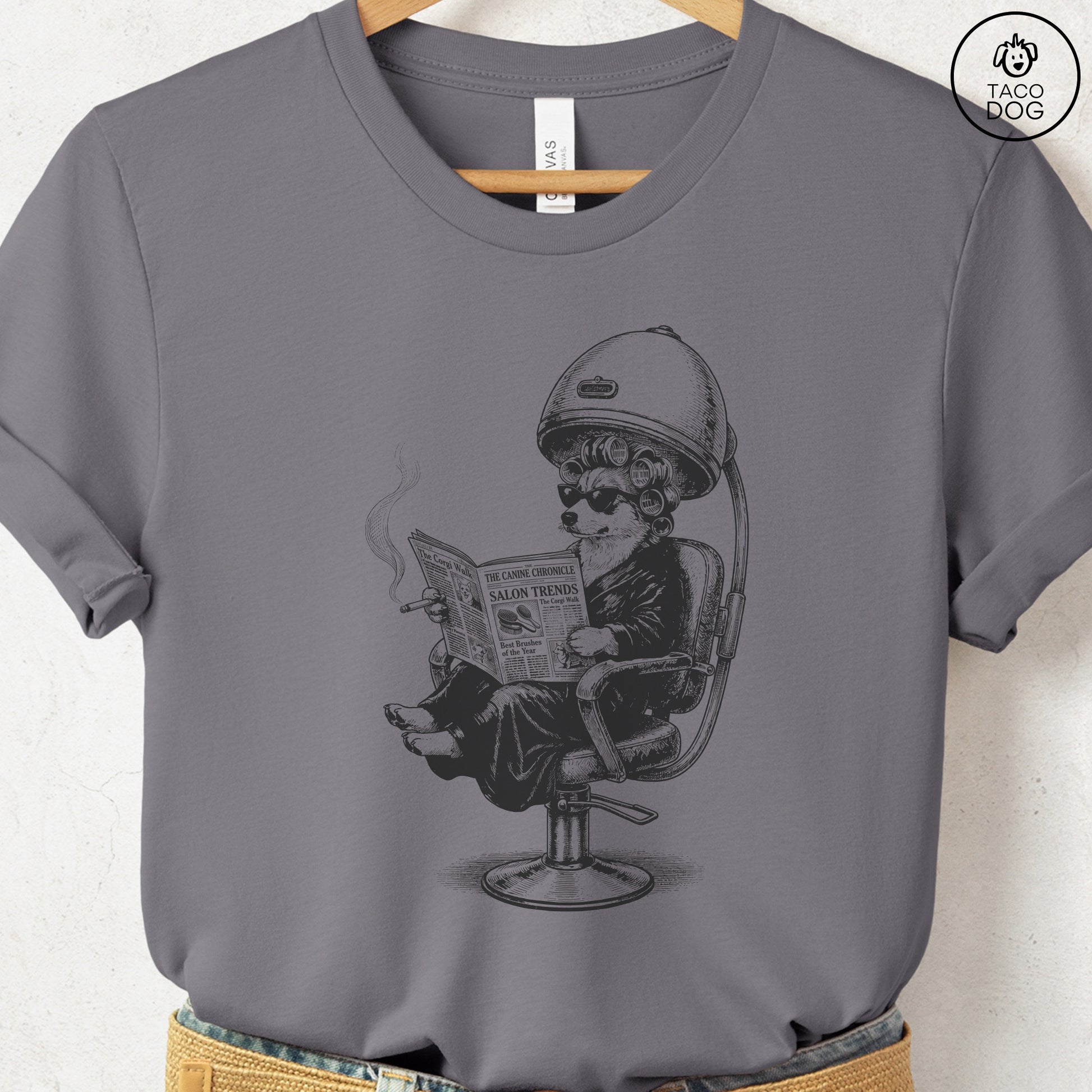 Corgi Beauty Shop T-Shirt Storm S Taco-Dog