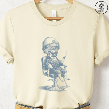 Pug Beauty Shop T-Shirt Natural S Taco-Dog