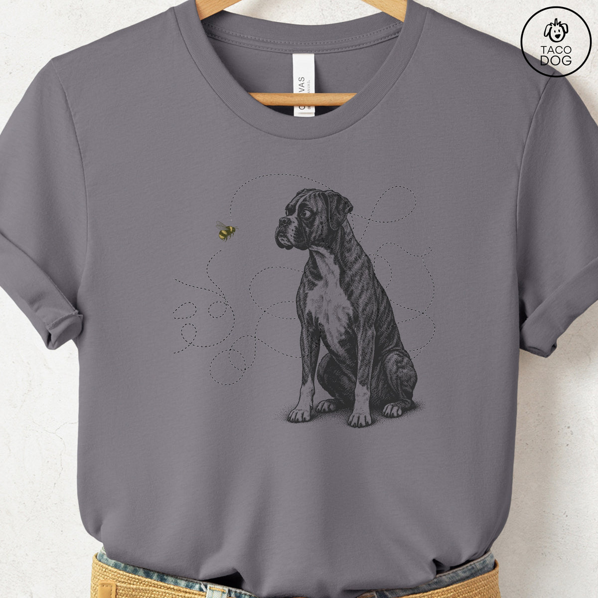 Boxer Bee T-Shirt Storm Taco-Dog