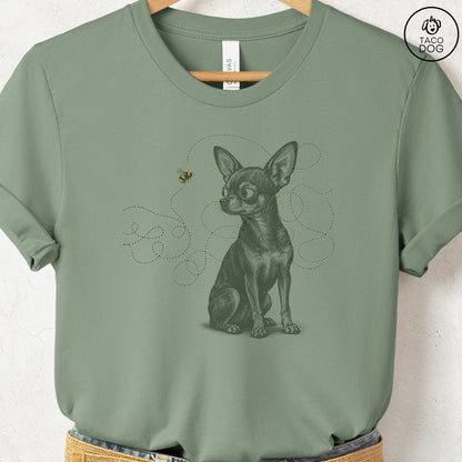 Chihuahua Bee T-Shirt Sage Taco-Dog