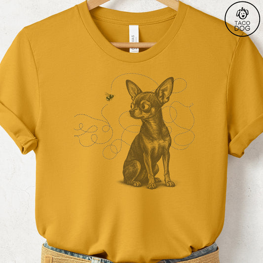 Chihuahua Bee T-Shirt Mustard Taco-Dog