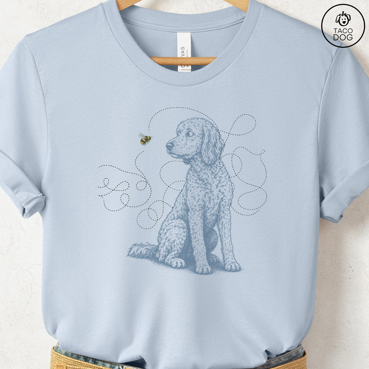 Doodle Bee T-Shirt, design close-up