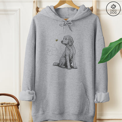 Doodle Bee Hoodie Graphite Heather Taco-Dog