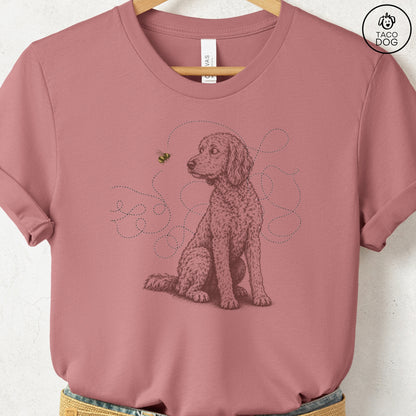Doodle Bee T-Shirt Heather Mauve Taco-Dog