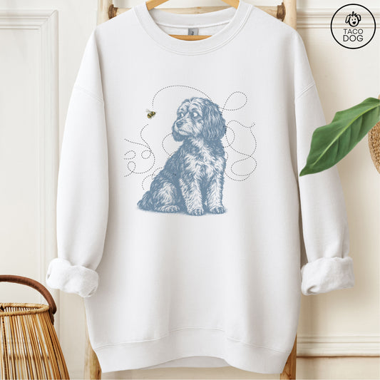Havanese Bee Sweatshirt White Taco-Dog