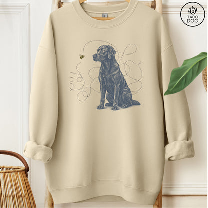 Labrador Retriever Bee Sweatshirt Sand Taco-Dog