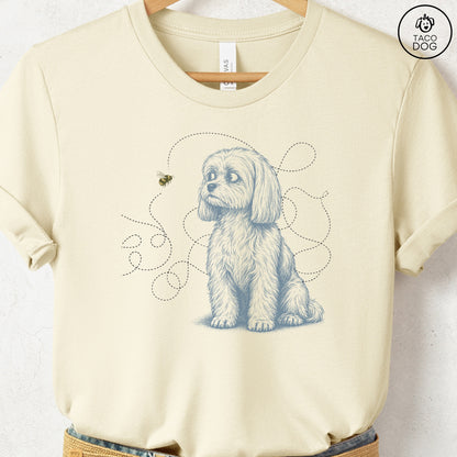 Maltese Bee T-Shirt Natural Taco-Dog